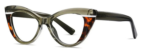 black leopard High Quality Anti Blue Light Oversized Cat Eye Reading Glasses