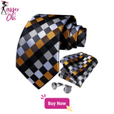 High Quality Fashion Plaid Men's Tie