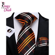 High Quality Fashion Plaid Men's Tie Sassy Chick Logo