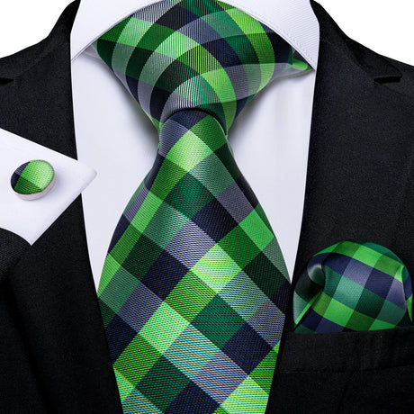 Stripe green tie