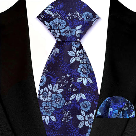 Blue High Quality Pocket Square Royal Blue Men Tie