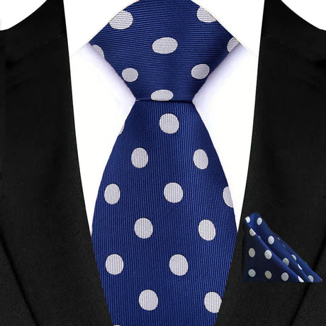 Blue High Quality Pocket Square Royal Blue Men Tie