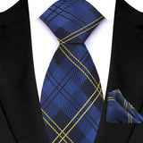 High Quality Pocket Square Royal Blue Men Tie