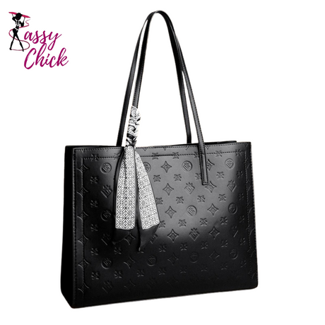 High Quality Soft Leather Women Handbag Sassy Chick Logo