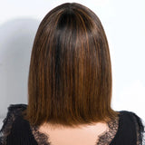 Highlight Blonde Short BOB 3x1 Human Hair Wig back