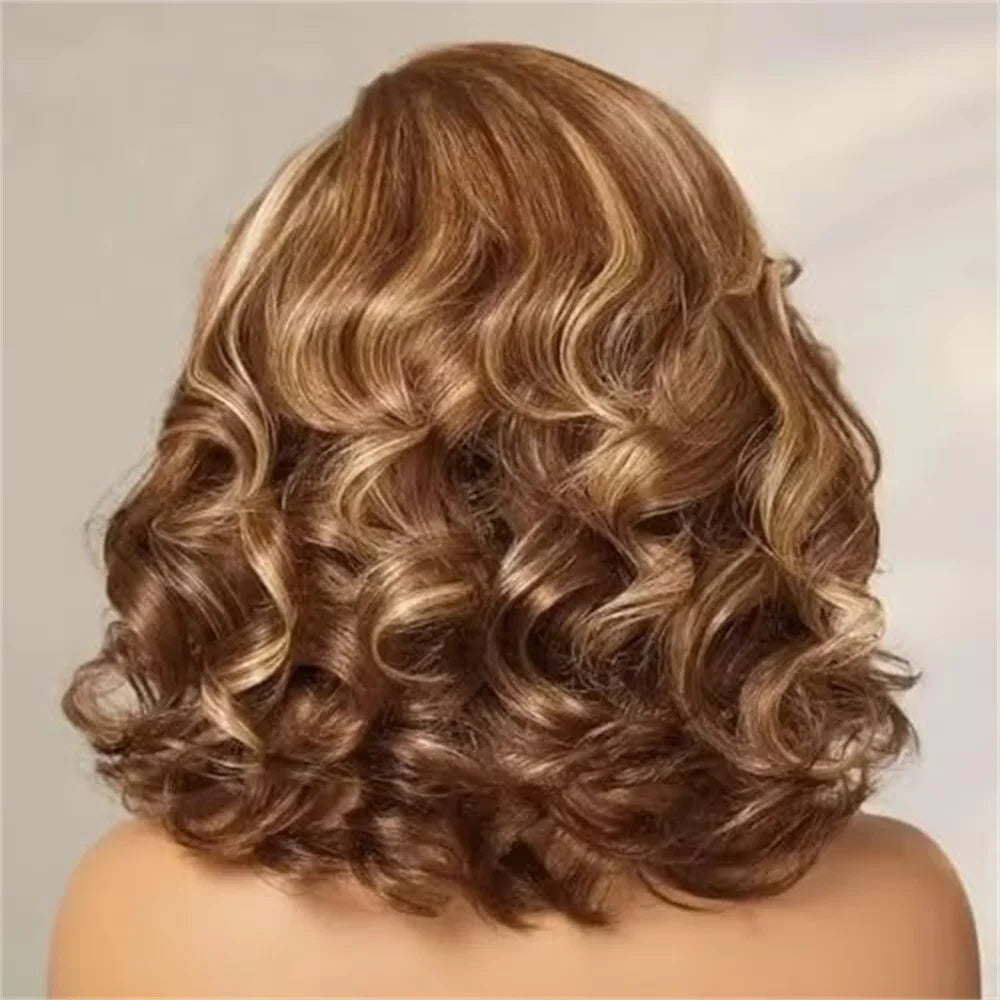 Highlight Body Wave Bob 13X4 Lace Human Hair Wig