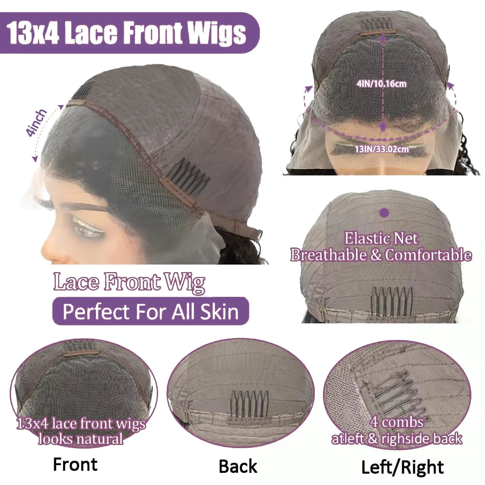 Details of Highlight Body Wave Bob 13X4 Lace Human Hair Wig
