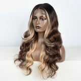 Highlight Blonde Highlight Body Wave Hair Wig