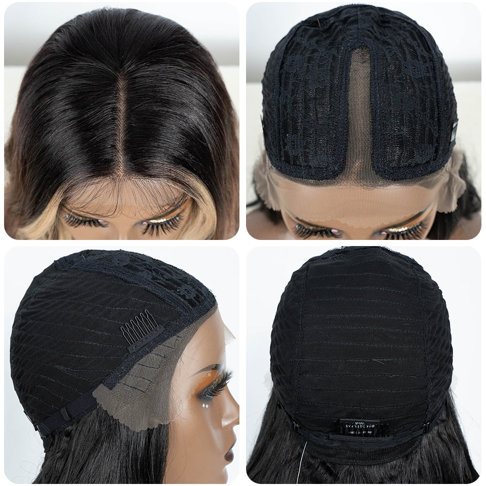 Cap Highlight Body Wave Hair Wig