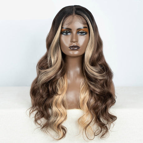 Highlight Blonde Body Wave Hair Wig