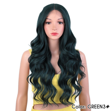 Blue Highlight Body Wave Hair Wig