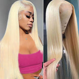 Blonde Brazilian 28inch 13x4 Straight Human Hair Wig