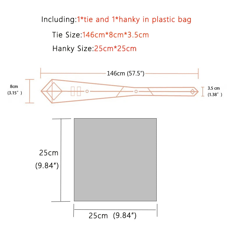 Size of Hight Quality Solid Stripes Paisley Light Purple Necktie