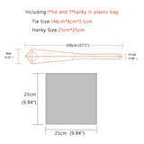 Size of Hight Quality Solid Stripes Paisley Light Purple Necktie