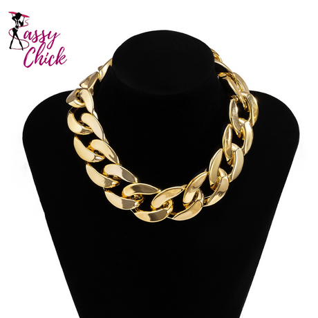 Hip Hop Chain Necklace Sassy Chick Logo