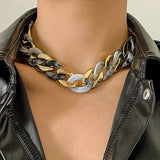 Silver Gold Hip Hop Chain Necklace