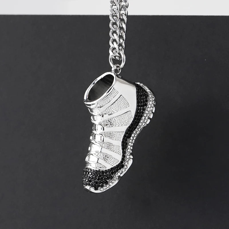 4Hip Hop Pendant Stainless Steel Shoes Necklace