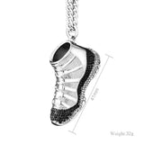 Size of Hip Hop Pendant Stainless Steel Shoes Necklace