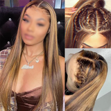 Honey Blonde Straight 13x6 HD Lace Frontal Wig