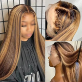 Honey Blonde Straight 13x6 HD Lace Frontal Wig
