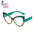 Hyperopia Oversized Eyewear Sassy Chick Logo
