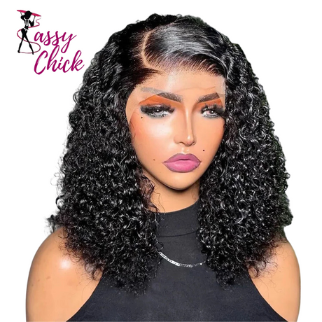 Indian Bob Jerry Curly Wave Wig Sassy Chick Logo