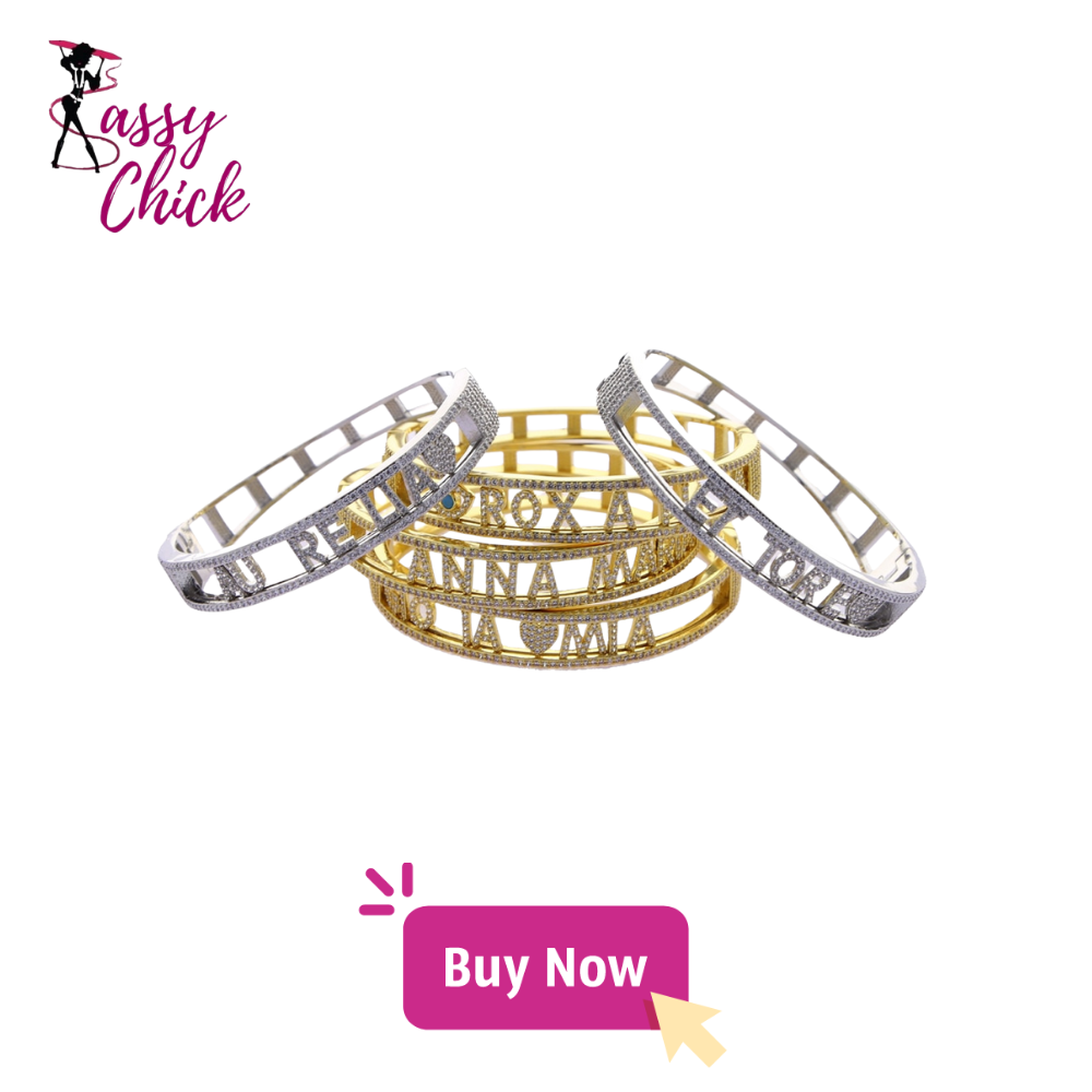 Initial Charm Bangle Bracelet