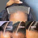 Invisible HD Lace Closures 5x5 6x6 7x7  Skin Melt Wig