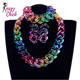 Iridescent Acrylic Chain Jewelry Sets Sassy Chick Logo