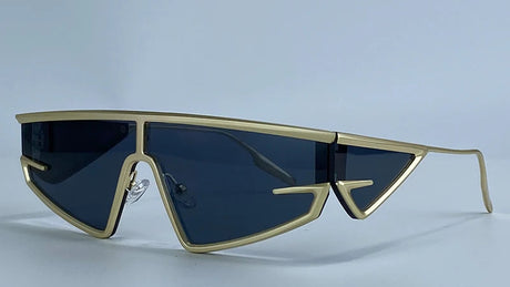 Irregular Steampunk Windproof  Square Shield Sunglasses
