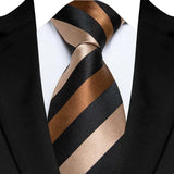 Jacquard 8CM Orange Brown Color Adult Neckties
