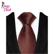 Jacquard Woven 8CM Business Men's Necktie Sassy Chick Logo
