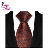 Jacquard Woven 8CM Business Men's Necktie Sassy Chick Logo