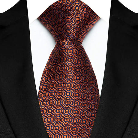 geometric Jacquard Woven 8CM Business Men's Necktie