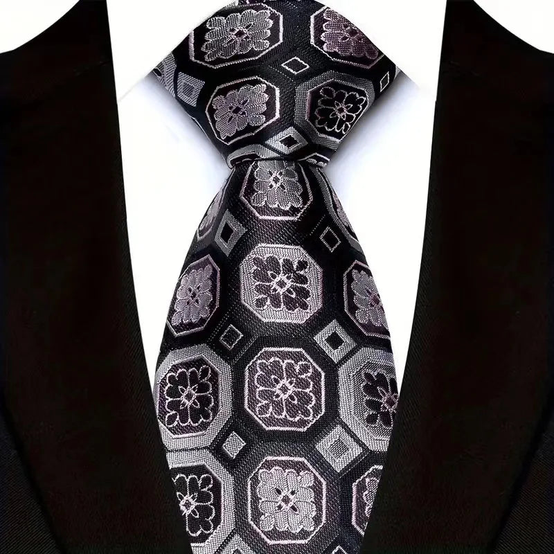 Jacquard Woven 8CM Business Men's Necktie