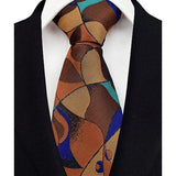 Geometric Jacquard Woven 8CM Business Men's Necktie