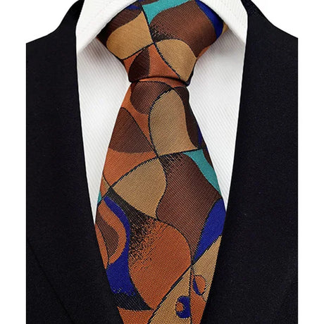 Geometric Jacquard Woven 8CM Business Men's Necktie