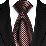 Bronze Jacquard Woven 8CM Business Men's Necktie