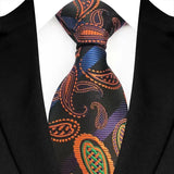 geometric feather design Jacquard Woven 8CM Business Men's Necktie