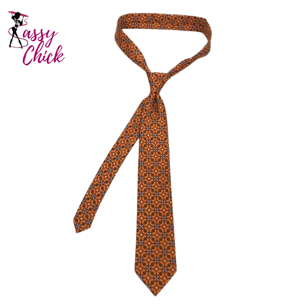 Jacquard Woven 8CM Floral Paisley Men's Ties Sassy Chick Logo