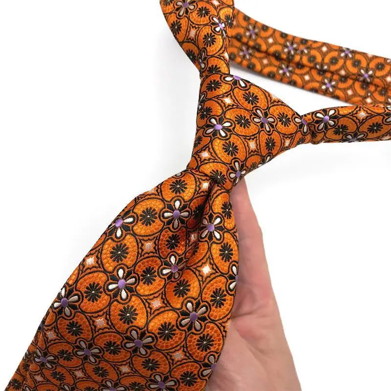 Jacquard Woven 8CM Floral Paisley Men's Ties