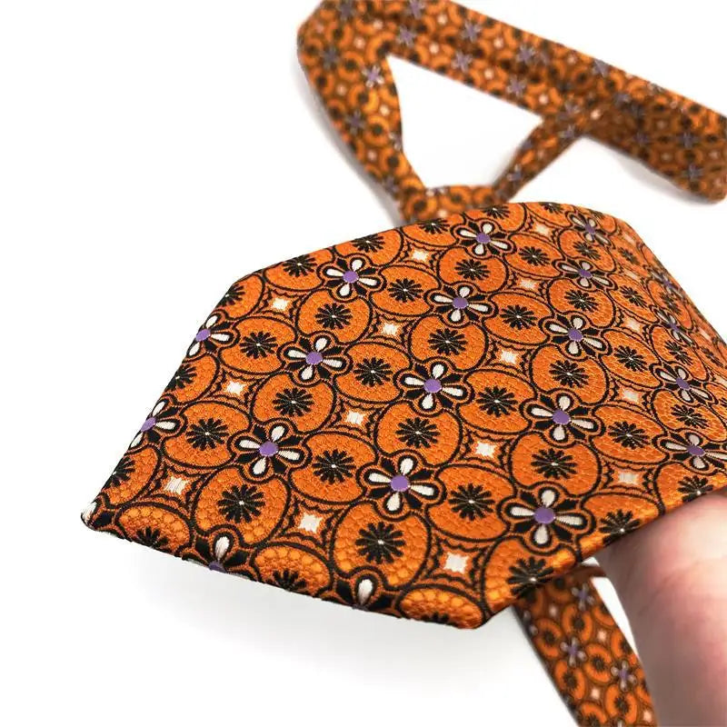 Jacquard Woven 8CM Floral Paisley Men's Ties