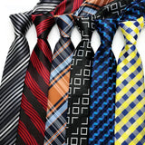 Collection of Jacquard Woven Ascot Formal 8CM Stripes Plaid & Checks Ties