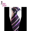 Jacquard Woven Luxury 8CM Necktie Stripes Sassy Chick Logo