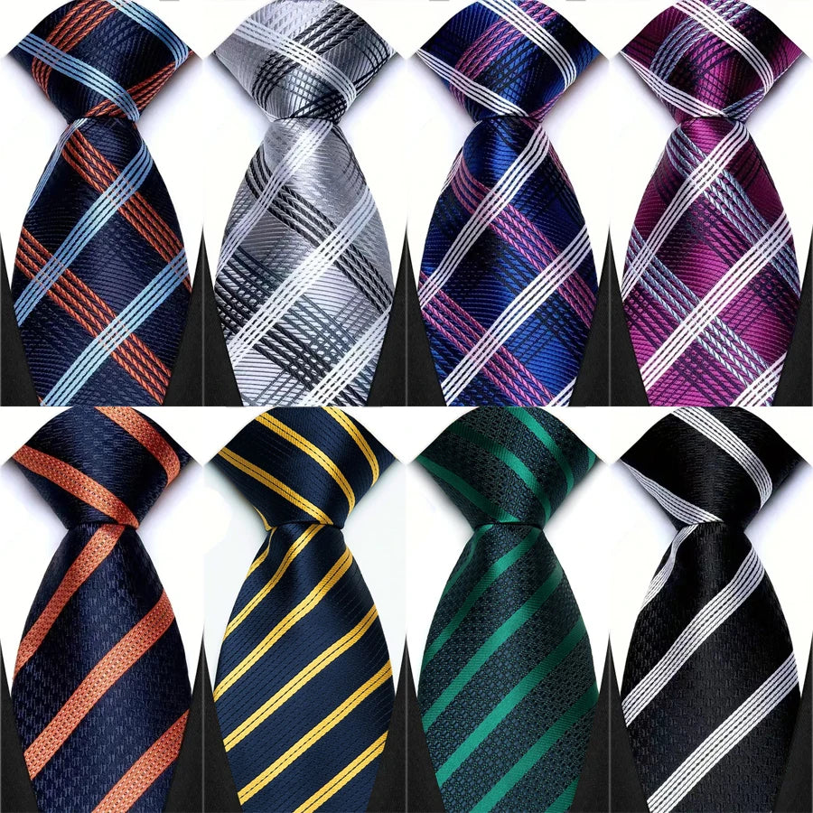 Collection of Jacquard Woven Striped 8cm Necktie