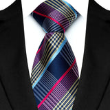 Multicolor Jacquard Woven Striped 8cm Necktie
