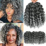 Gray Jamaican Twist Synthetic Braid Hair