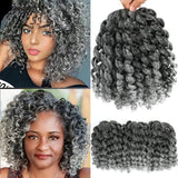 Ash Gray Jamaican Twist Synthetic Braid Hair