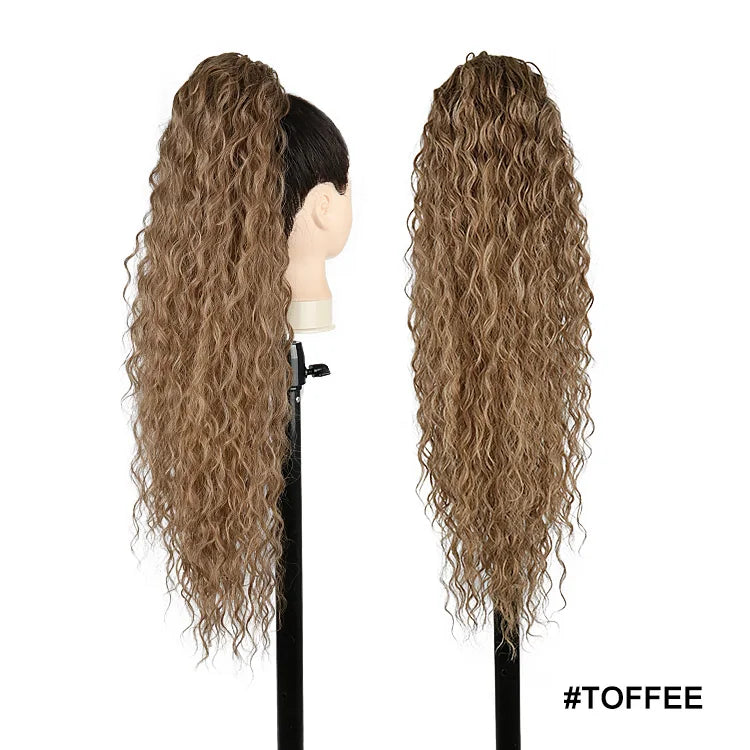 Kanekalon Drawstring Ponytails Synthetic Hair Extensions