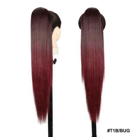 Kanekalon Drawstring Ponytails Synthetic Hair Extensions